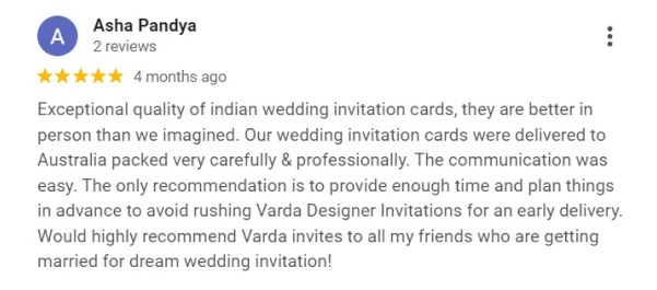 Bespoke wedding invitations